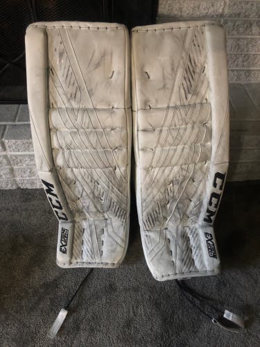 Used 34" CCM  Extreme Flex 4 Goalie Leg Pads