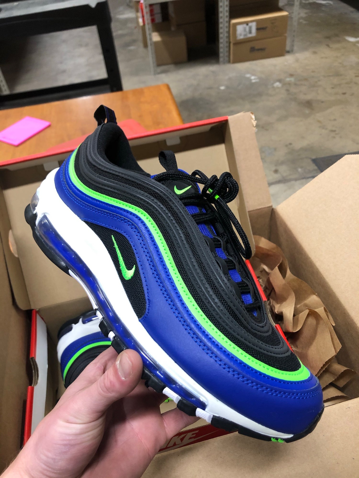 Nike Men's Air Max 97 Shoes, Blue