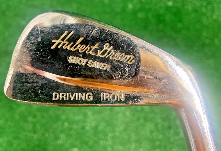 Northwestern Hubert Green Shot Saver Driving 1 Iron RH Steel 39.75" Vintage Grip