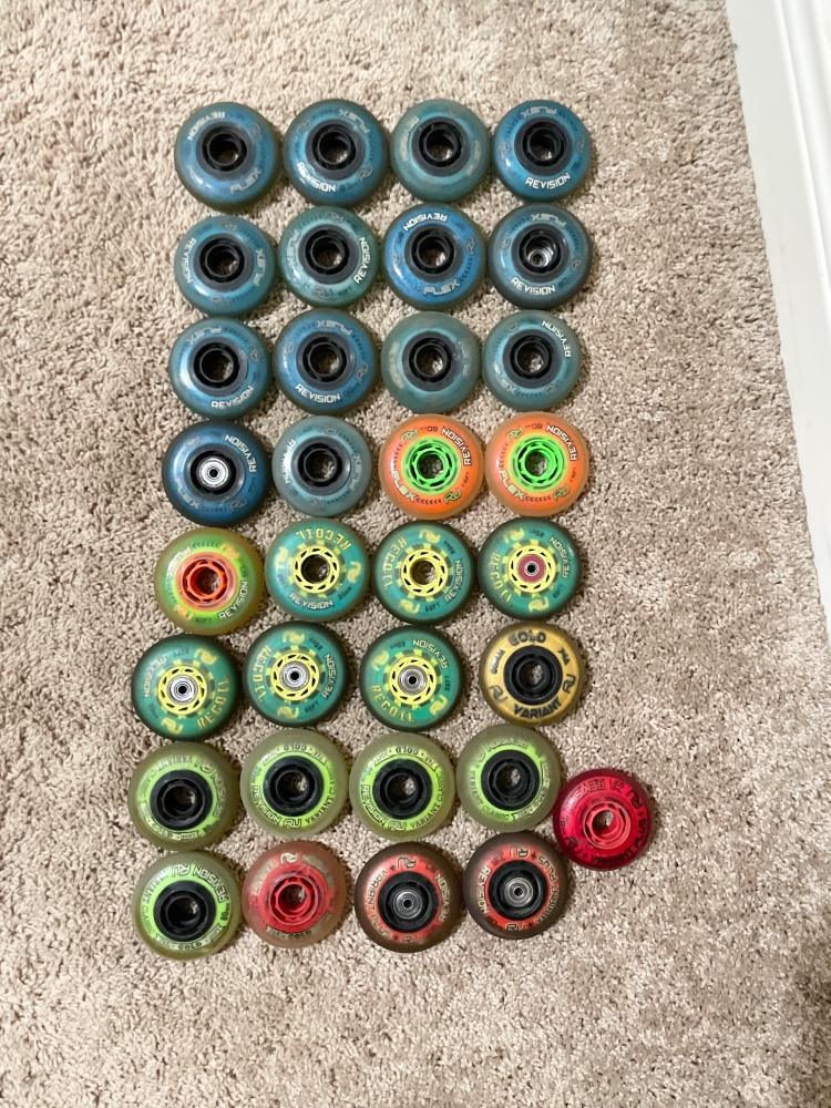 Lot of Revision Inline Roller Hockey Wheels