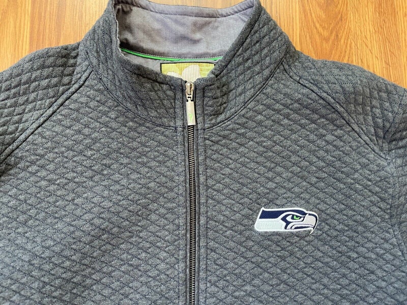 Seattle Seahawks Zip Up Hoodie Sweatshirt Men Casual Hooded Jacket Football  Coat