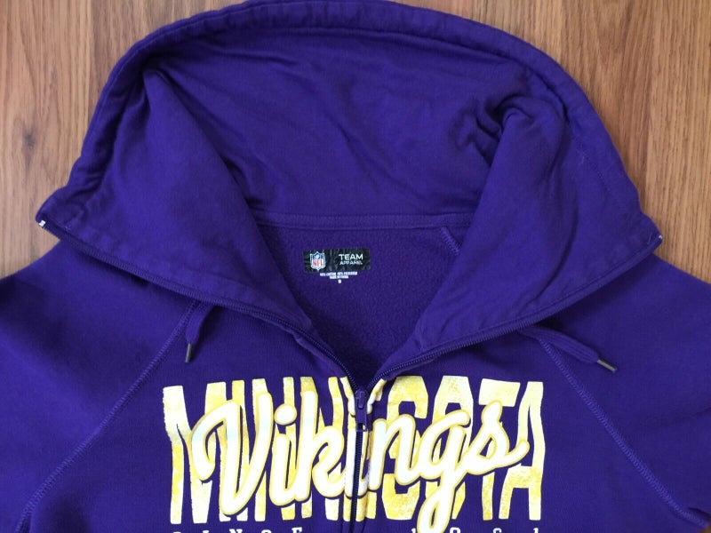 Minnesota Vikings Hoodie Medium Purple NFL Logo Graphic Pockets