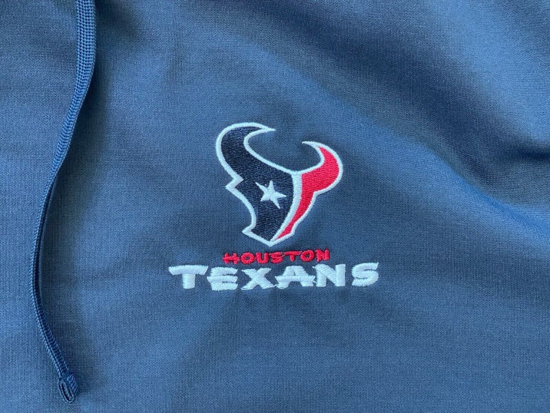 New Era Houston Texans NFL Blue Pullover Hoodie Sweatshirt: