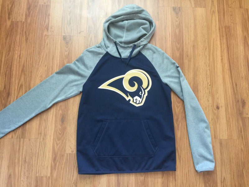 Nike, Shirts, La Rams Nike Sweatshirt Mens Medium Nfl Black Hoodie