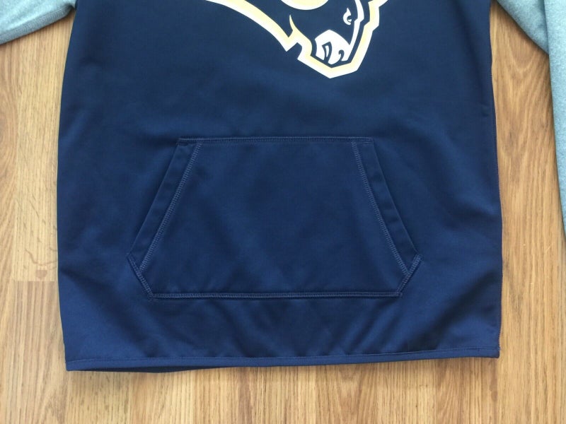 Los Angeles Rams Sideline Men’s Nike Men's Dri-Fit NFL Long-Sleeve Hooded Top in Blue, Size: Small | 00MQ4NP95-PKB