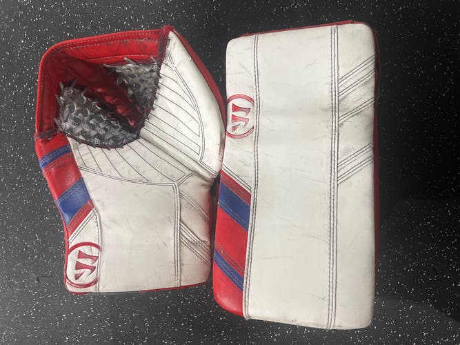 Used Warrior Ritual G3 Pro Glove And Blocker Set Regular Hand