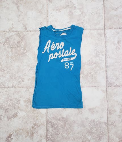 Aeropostale Altered Applique Distressed Destroyed Tank Top T Shirt Size XS