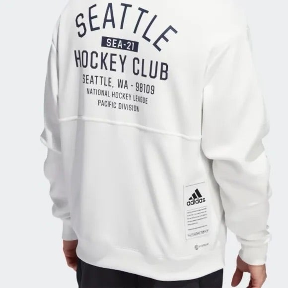 Adidas Seattle Kraken NHL Black Thermal Hoodie Size Medium