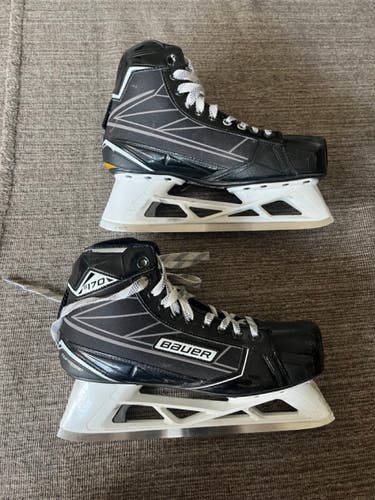 Senior Used Bauer Supreme S170 Hockey Goalie Skates Regular Width Size 10