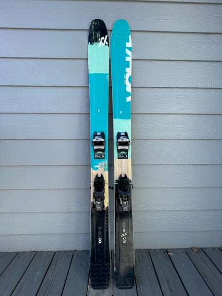 Used Women's Volkl 100Eight Skis 163cm With Bindings