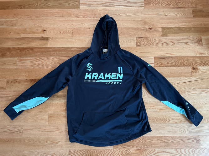 Seattle Kraken Pro Stock Team-Issued Authentic Alexander True #11 Hoodie Sweatshirt