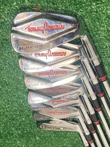 Burke Golf Tommy Armour Silver Scot Iron Set 1,3,5,7-PW RH Steel 5i 37.25 Inches