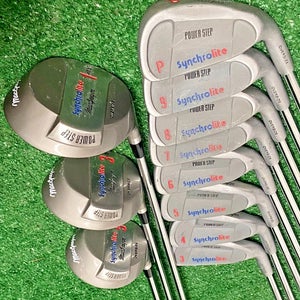 MacGregor Golf Set Synchrolite Power Step 1w,3w,5w,3-PW RH Regular Steel 5i 38"