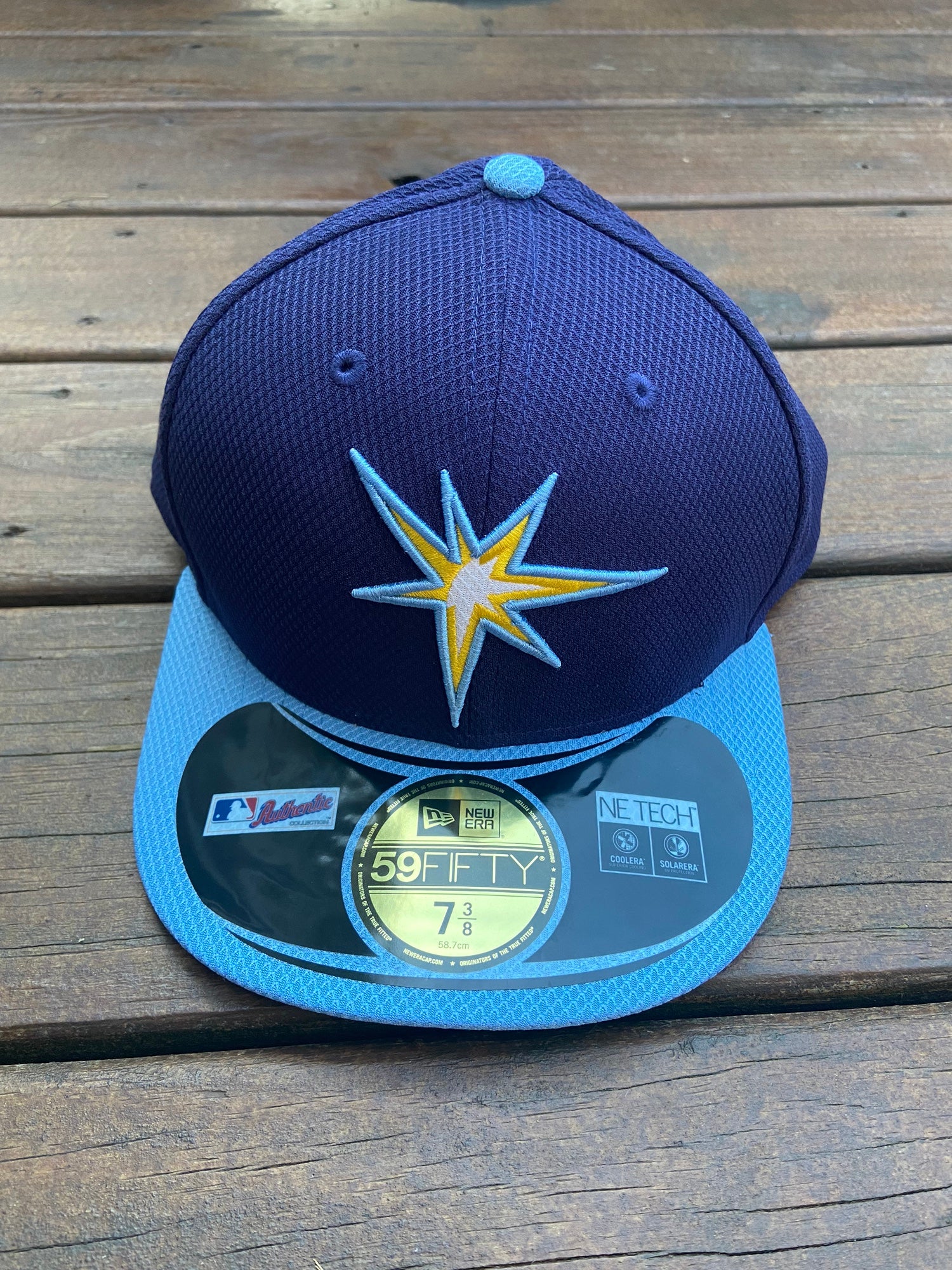 TAMPA BAY RAYS WORLD SERIES SIDE PATCH 59FIFTY FITTED Size: 7 7/8