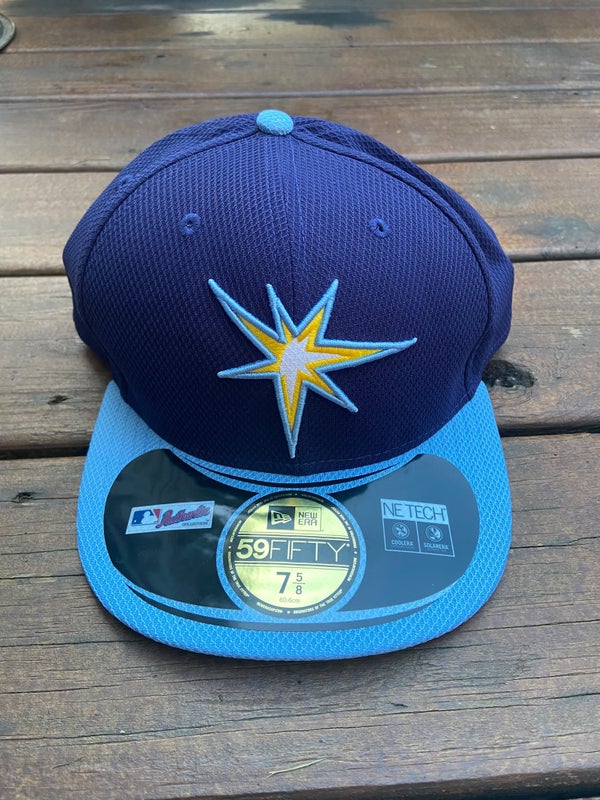 Buy MLB Tampa Bay Rays Black with White 59FIFTY Fitted Cap, 7 3/8 Online at  Low Prices in India 