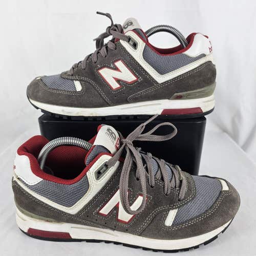 New Balance 578 Gray Red White Comfort Athletic Shoes Womens Size 9 W578GRS