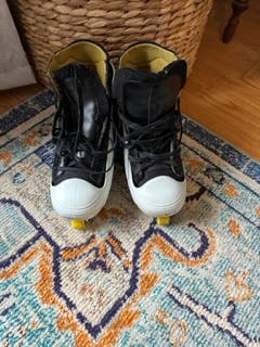 Used Senior Bauer Supreme 1000 Inline Hockey Goalie Skates Regular Width Size 10.5