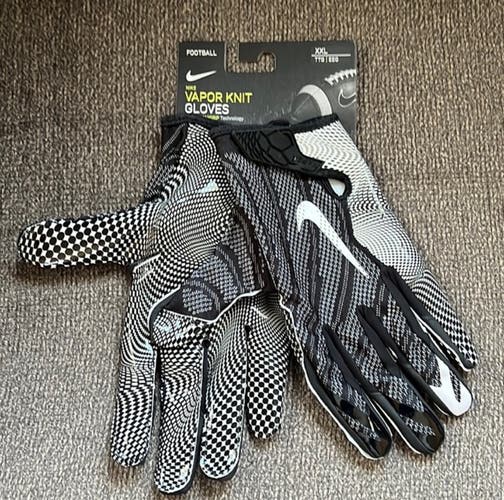 Nike Vapor Knit Magnigrip Football Gloves Size 2XL CJ9343-091