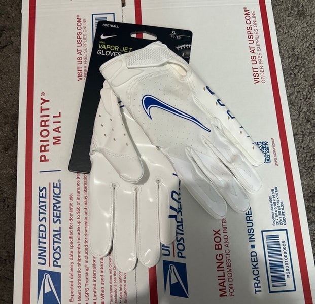 NIKE D TACK X OFF WHITE MENS FOOTBALL GLOVES SIZE XL BLUE KHAKI NEW in 2023
