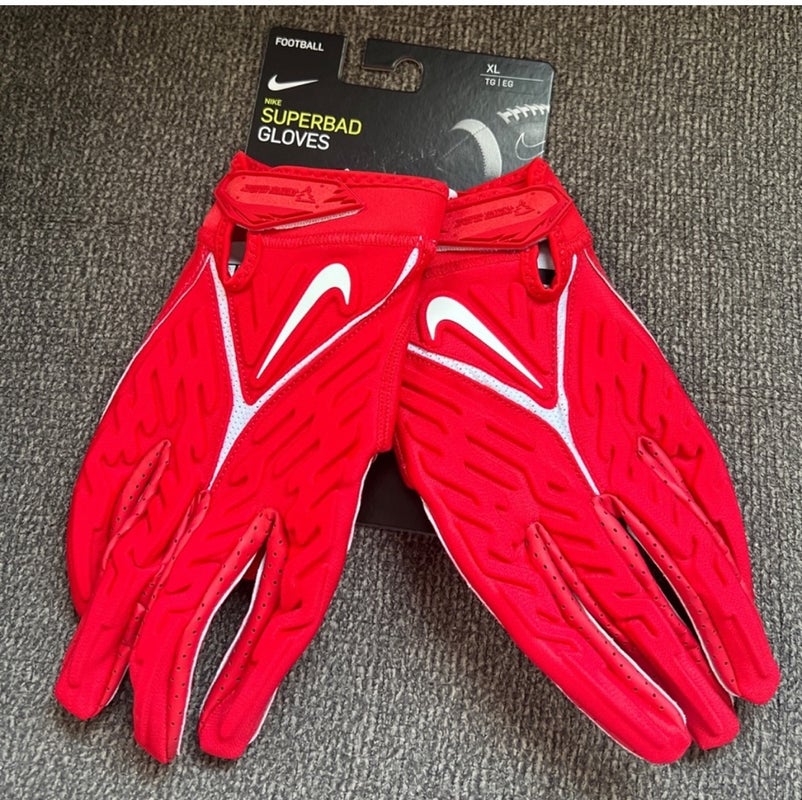 Nike NFL Kansas City Chiefs Superbad 5.0 Football Gloves Men's XXXL  CK2788-648