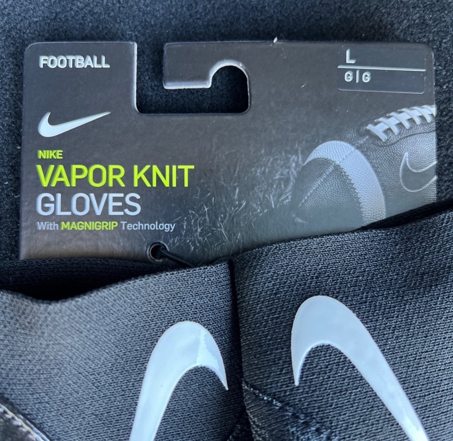 Nike Vapor Knit Magnigrip Football Gloves Size 2XL CJ9343-091