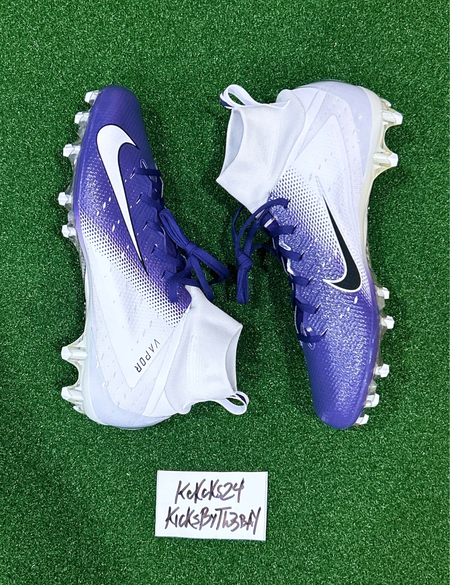 Nike, Shoes, Nike Vapor Untouchable Elite 3 Football Cleats Purple Mens  Size Ao3006155