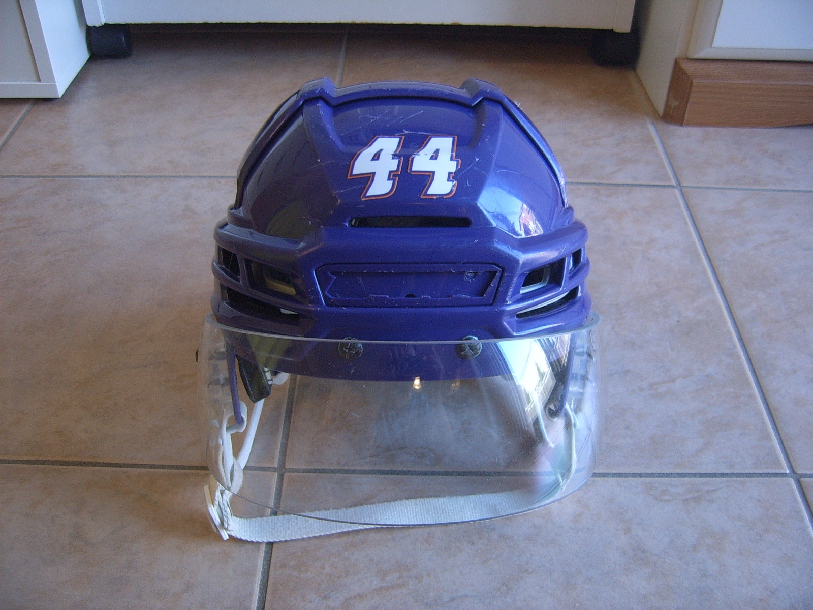 Luke Boka Game Used/Worn Orlando Solar Bears CCM Tacks 910 Hockey Helmet  Medium | SidelineSwap