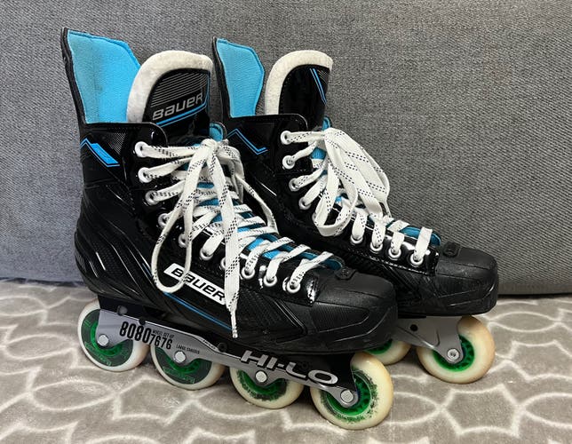 Used Bauer Regular Width Size 10 RSX Inline Skates