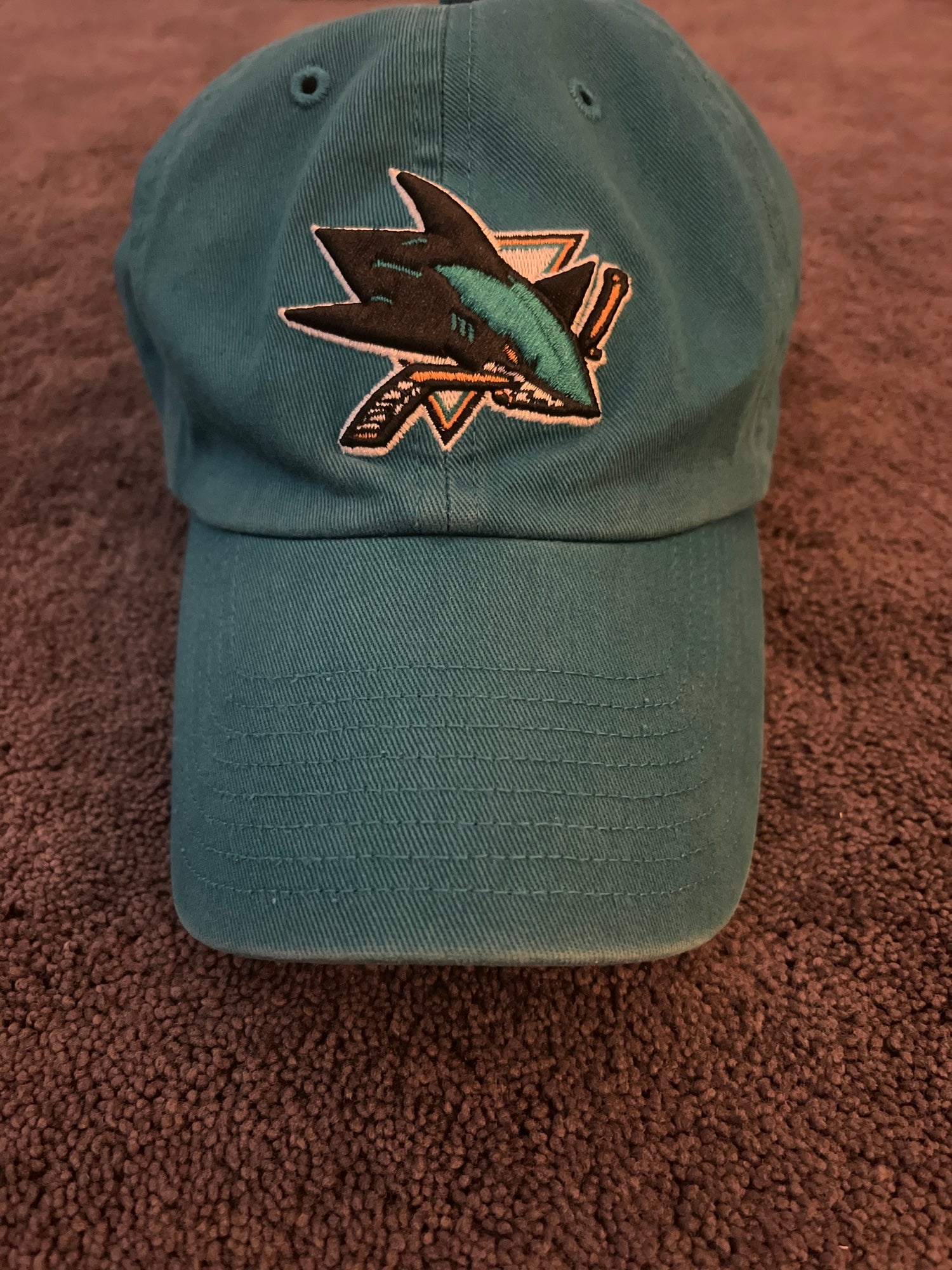 San Jose SHARKS Clean up NHL 47 Brand black Hat