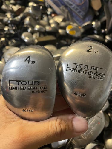 sureshot wood 2 and 4 in right handed , graphite shaft in regular