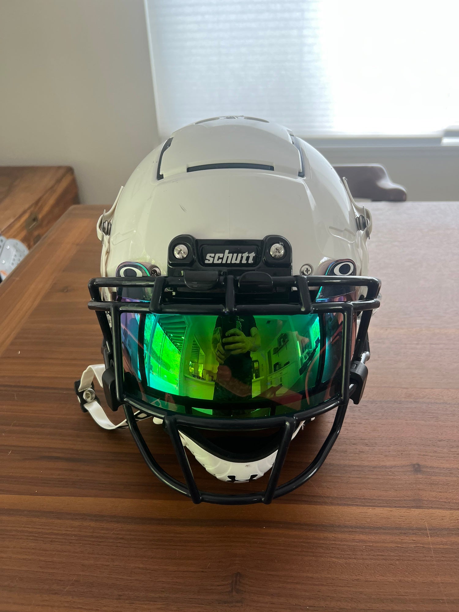 White Adult Large Schutt F7 Helmet Used | SidelineSwap | Buy and