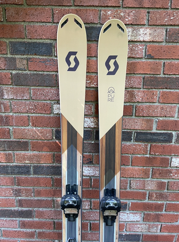 Used Unisex 2023 Scott 184 cm All Mountain Pure Mission 98 Ti Skis With Bindings Max Din 14