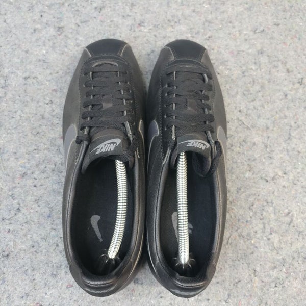 Nike Classic Cortez Leather Men's Running Shoes Size 7.5, Black