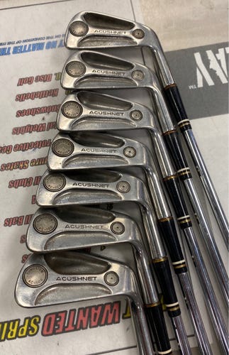 Titleist Acushnet AC 108 Used Right Handed Men's Regular Flex Steel Shaft 7 Pieces Iron Set