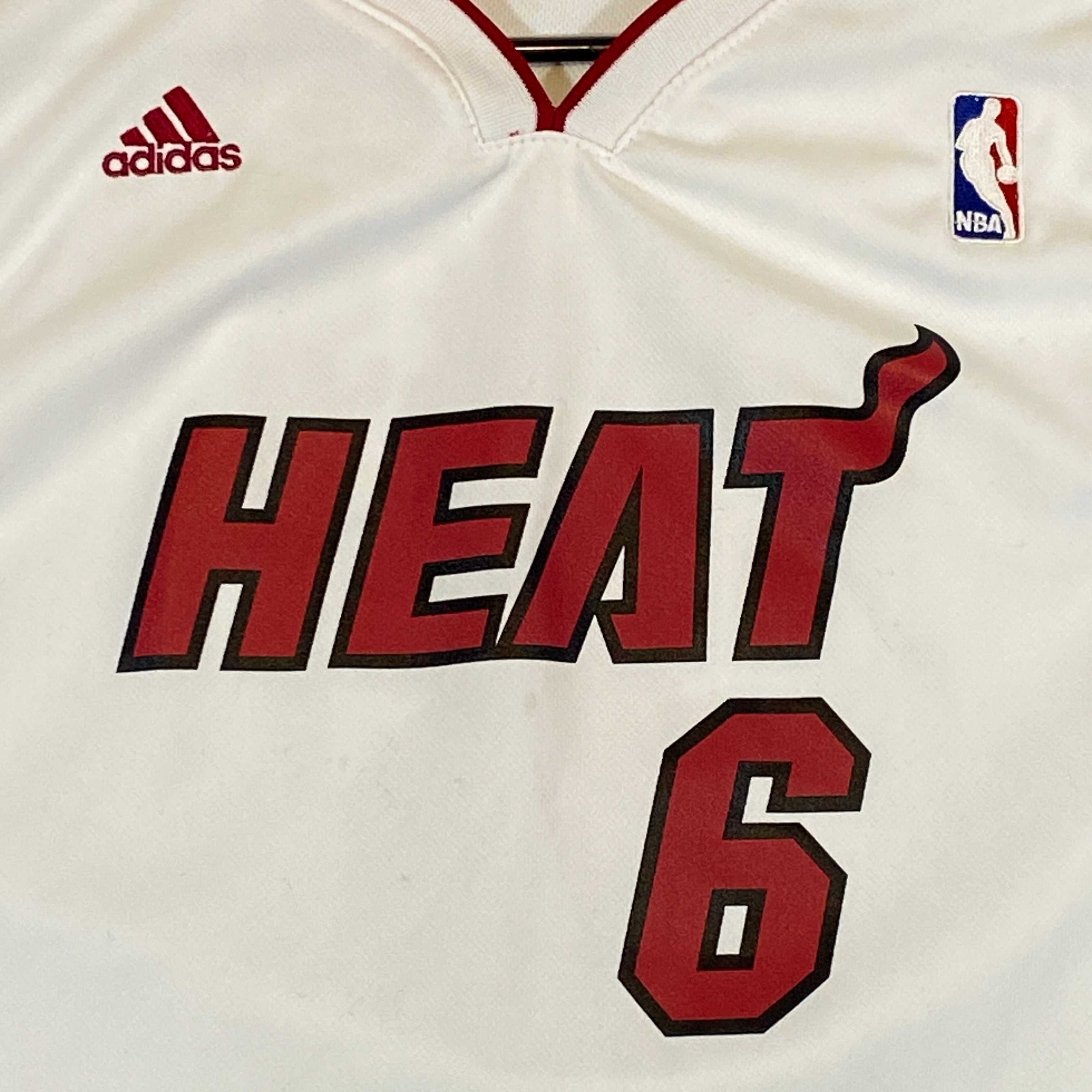 Buy Vintage Adidas Lebron James Miami Heat T-shirt Nba Basketball