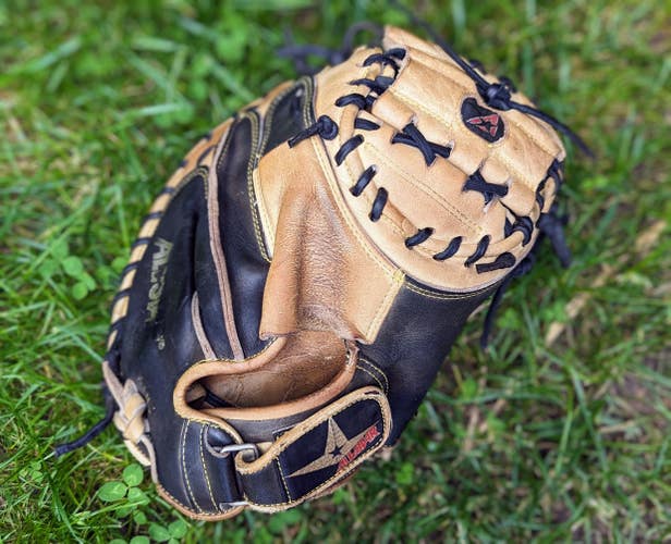 Used All Star Pro Elite CM3000 SBT Baseball Catcher's Mitt 33.5"