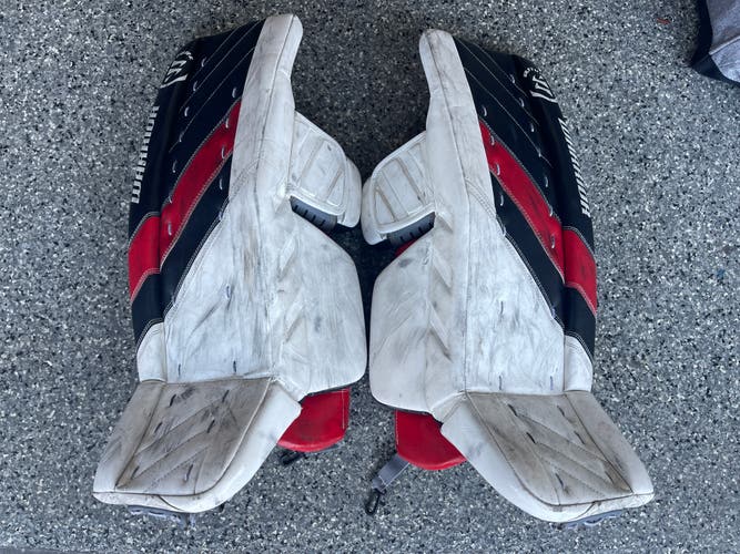 Used 31+1" Warrior Ritual G4 Goalie Leg Pads