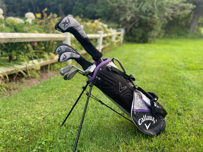 Used Junior Girls Callaway LEFT Hand XJ Hot (Full Set) Junior 7 Pieces