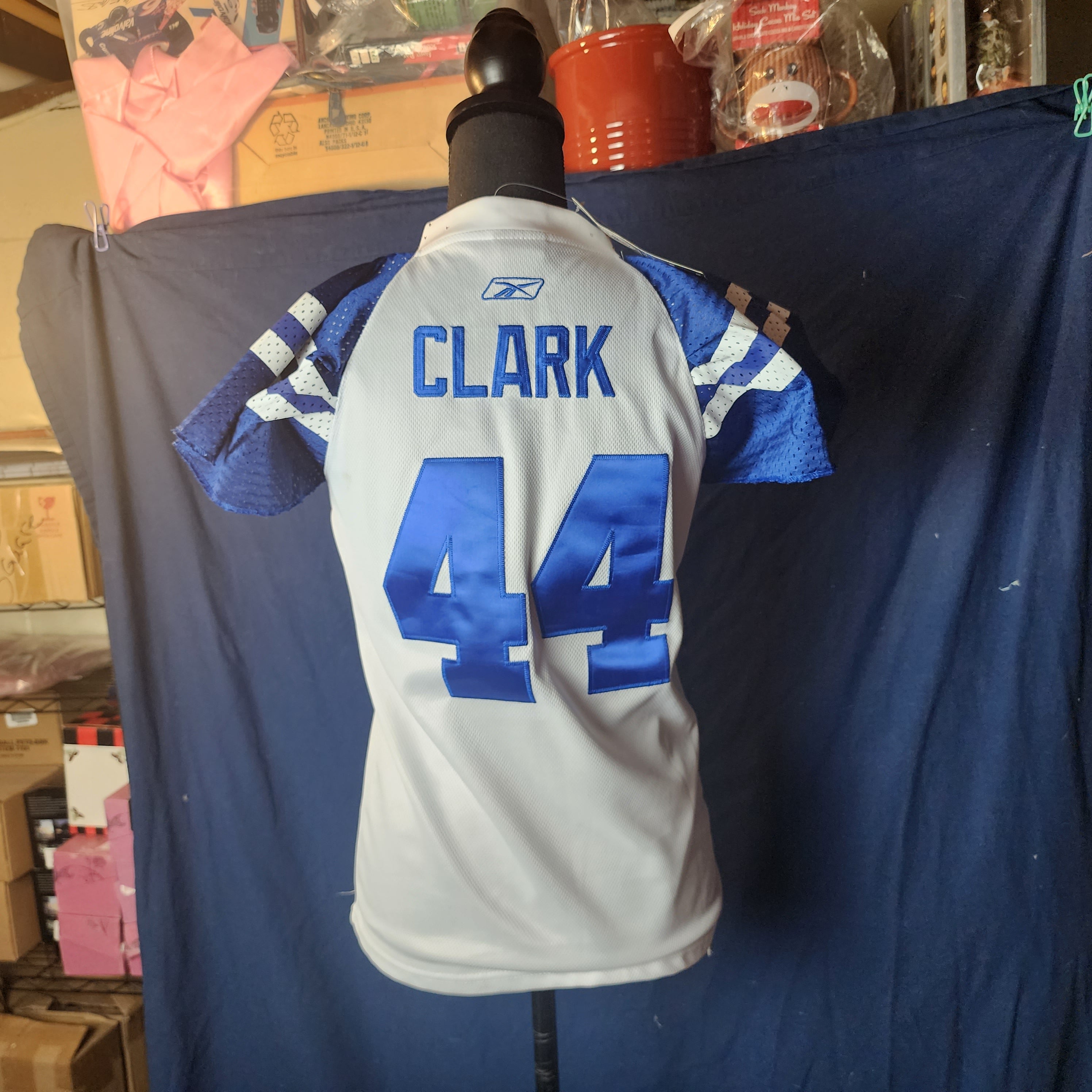 VTG NFL Colts Reebok Dallas Clark Authentic Jersey Sz 50 #44 Sewn