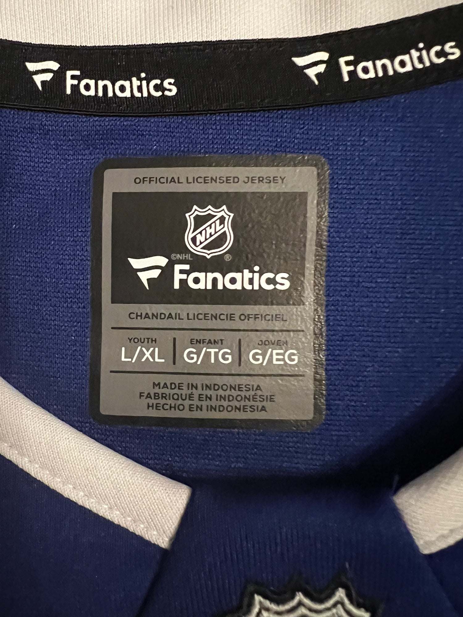 NWT Tampa Bay Lightning Youth L/XL Fanatics Jersey #88 Vasilevskiy