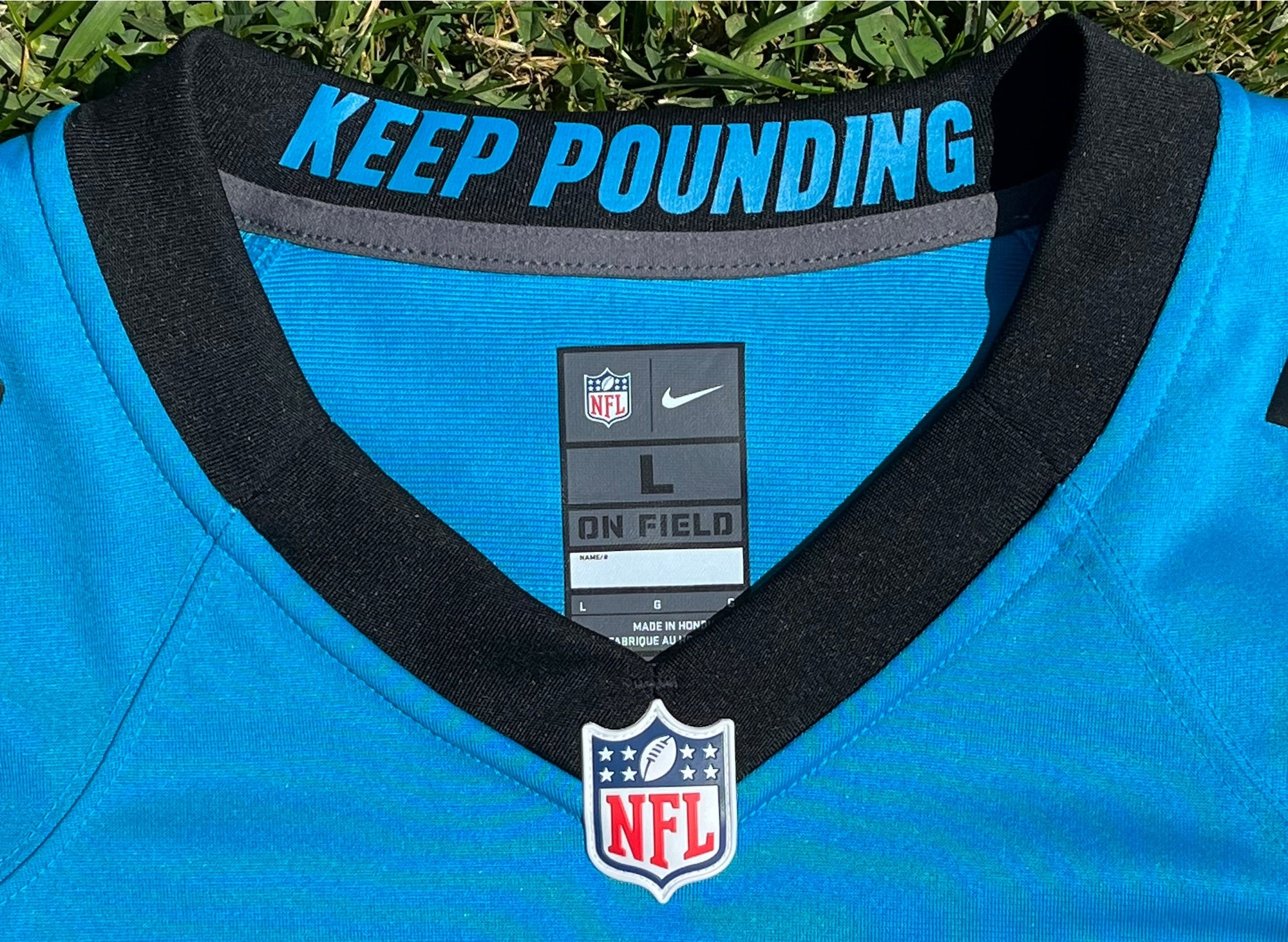 Men's Nike Blue Carolina Panthers Alternate Custom Game Jersey