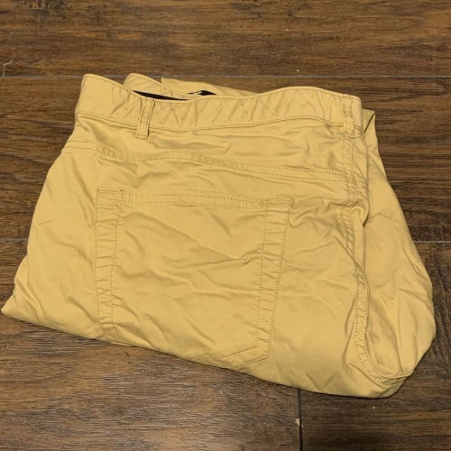 Nike Golf Dri Fit Tour Performance Athletic Dark Golden Tan Pants size 40 x 32