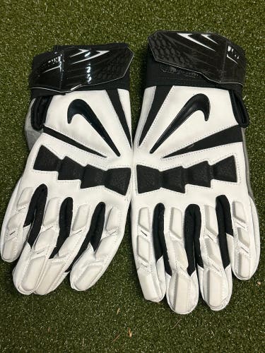 Nike Hyperbeast 2.0 Lineman Football Gloves White Mens Size XXL