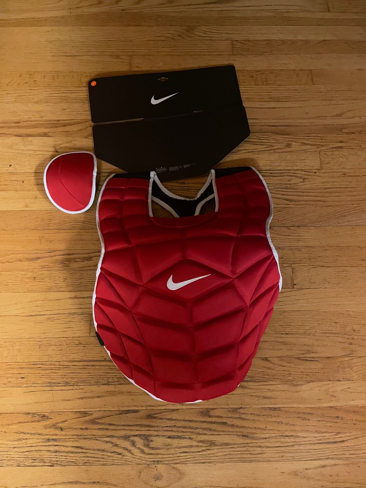 MLB Issued Nike Chest Protector-Red