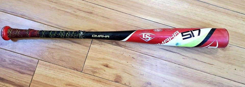 Used BBCOR Certified 2020 Louisville Slugger Alloy Omaha 517 Bat (-3) 26 oz 29"