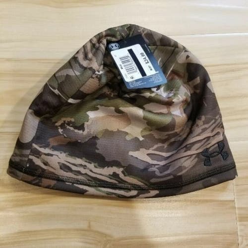 NWT Under Armour Camo reversible Hunting beanie forest camo colorway