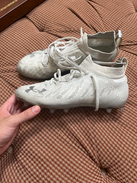 UA Spotlight Lux MC Cleats White