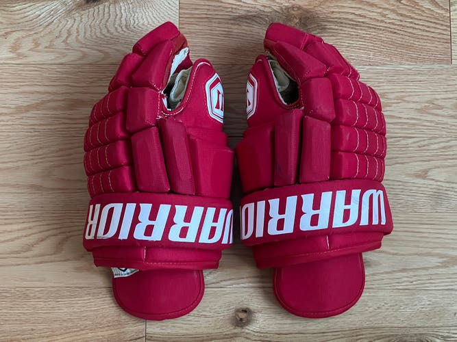 Warrior 13" Pro Stock Franchise Gloves Detroit Redwings Hurdler Made In Canada