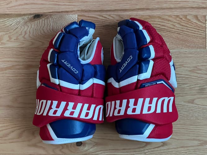 Warrior 13" Pro Stock Covert QRL Pro Gloves Montreal Canadians SKA 13.5 Ilya Kovy Kovalchuk