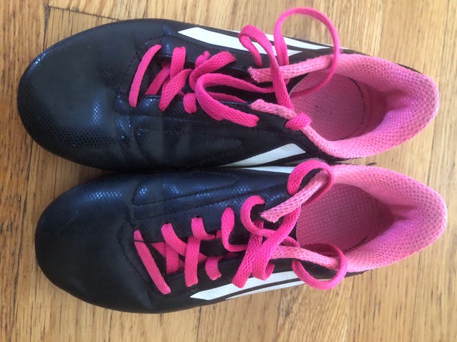 Black Kids Molded Cleats Adidas Cleats